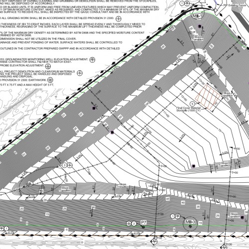 Closure Construction at the Mecca II Sanitary Landfill